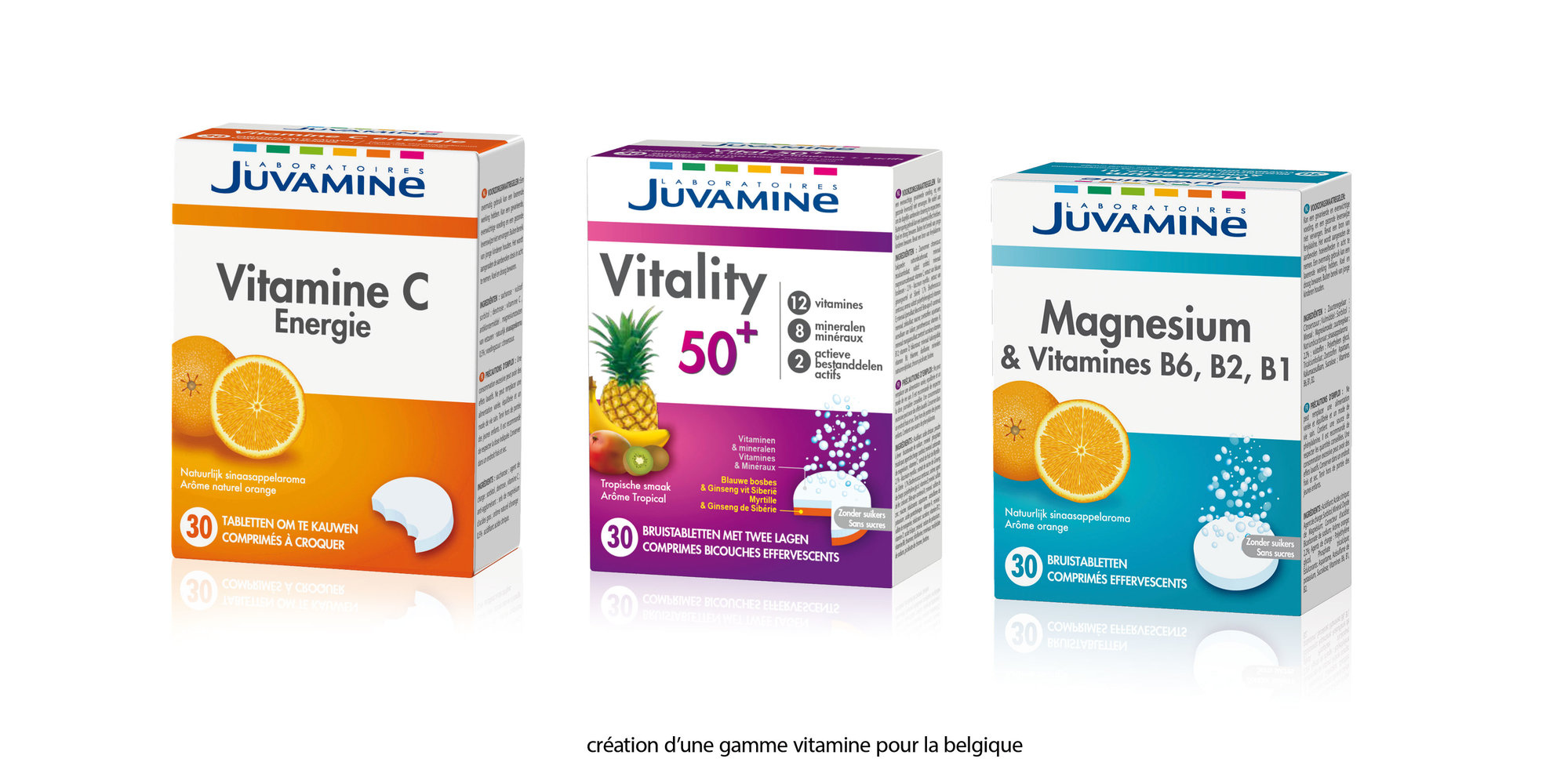 Déclinaison de la gamme de vitamine pour une harmonisation entre les références de la marque
