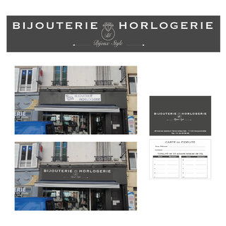 Enseigne Bijouterie Horlogerie  BIJOUX STYLE