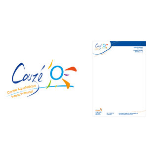 Identité visuelle du centre aquatique Couzé'O