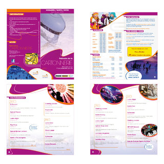 Livret "Horaires-tarifs-infos" pour la patinoire de la Cartonnerie