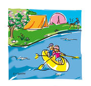 Illustration - tourisme de plein air : le printemps