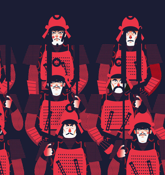 Le guide visuel des samourais et des Ninja. Larousse jeunesse