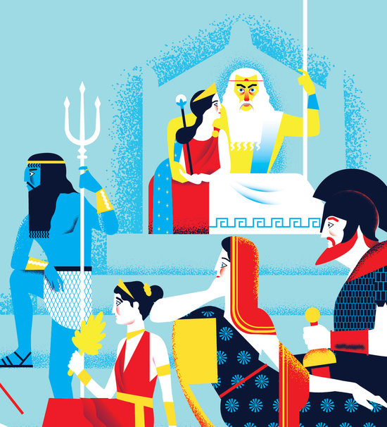 Héraclés et les géants. Projet de documentaire illustrée