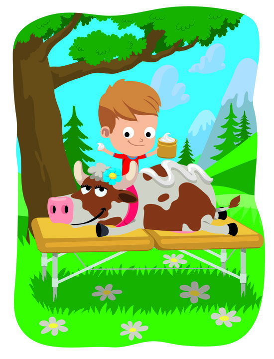 illustration vache - Apili