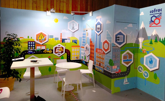 illustration de fresque - Salon des maires