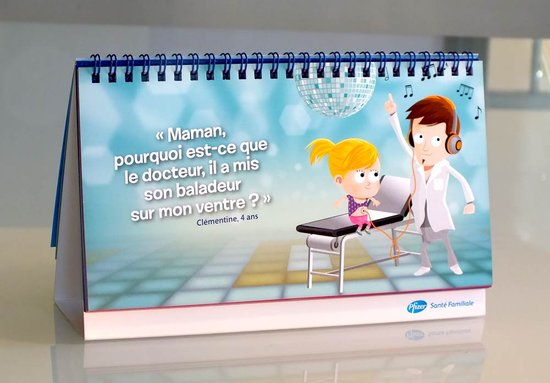 illustration calendrier - Pfizer