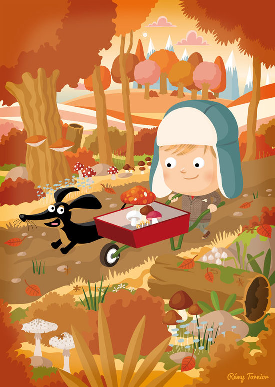 illustration foret