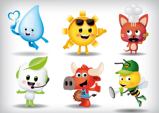 illustration de mascottes