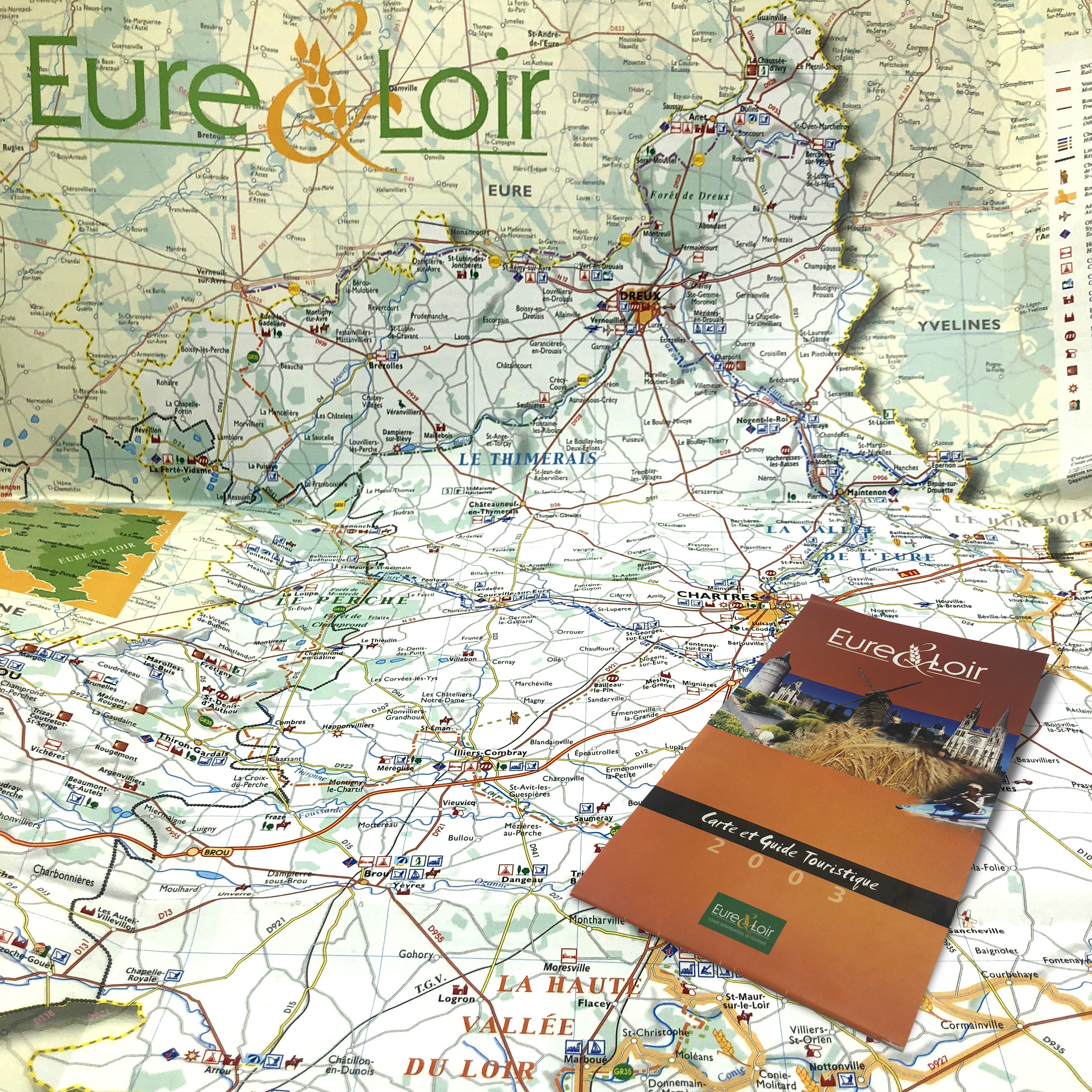 Eure-et-Loir - Carte et guide touristique 2003