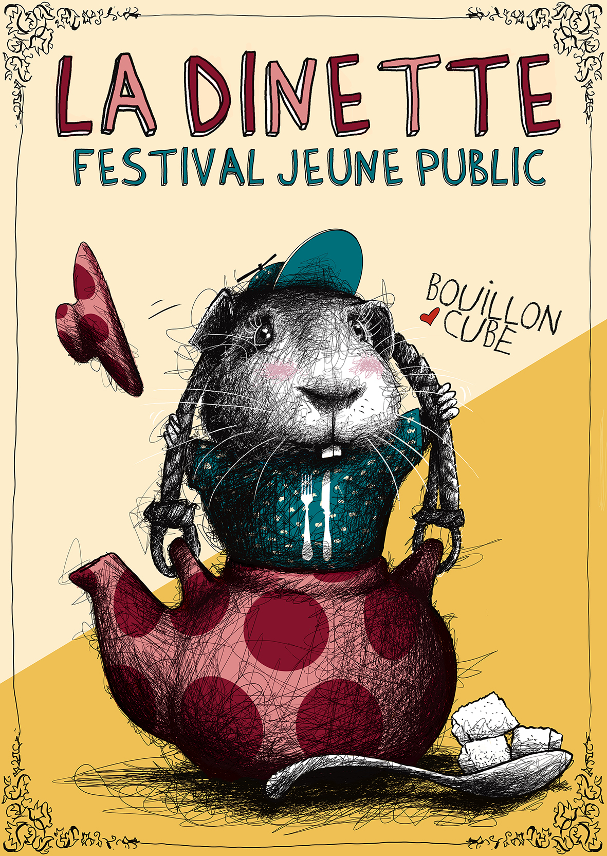Visuel du Festival Jeune Public la Dinette, édition 2021