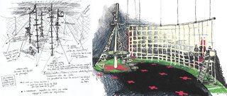 LA BIBLE, Vaste Entreprise de Colonisation d'une Planète Habitable - esquisses pour la scénographie