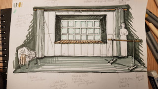 Quand je serai grande je serai ... Patrick Swayze - esquisse préparatoire