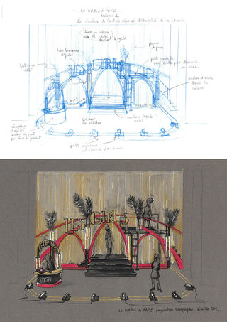 Le Diable à Paris - esquisse