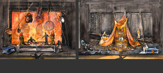 Le Feux de la Noce - décors pour 1 soirée de 2 opérettes