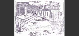 L'Enlèvement au Sérail - esquisse