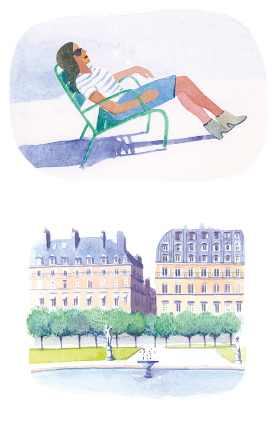 Les tuileries. Carnet 
