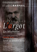 'L'argot / Les Misérables' | affiche du spectacle