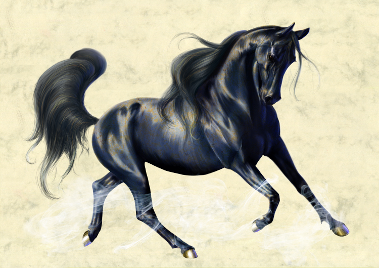 Mécanique<br/><span>Une légende arabe sur un cheval méchanique plus vrai que nature, plus rapide que le vent et plus endurente que n'importe qu'elle autre cheval.
Techniques: Ordinateur.</span>