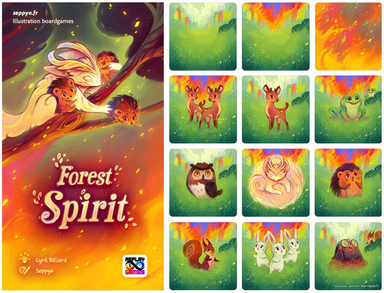 Boardgame Forest Spirit - Seppyo for Replay Games
