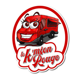 Mascotte et logo du foodtruck Le K'mion Rouge