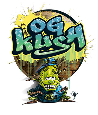 Logo de la saveur "OG Kush" pour le foodtruck "le K'mion Rouge"