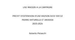 TITRE - Roberto Pistacchi-architecte