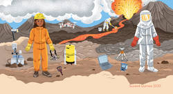 Volcans - Susana Gurrea-illustrateur jeunesse