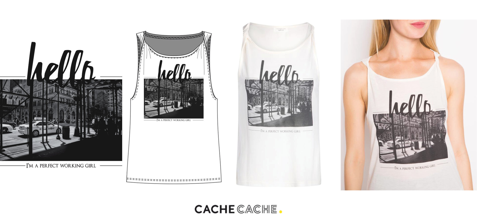 Design textile pour Cache cache.