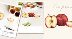 La pomme, shana tova, rosh Hashanah - sylvie santelli-graphiste