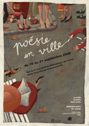 Affiche pour le festival "Poésie en ville" à Genève