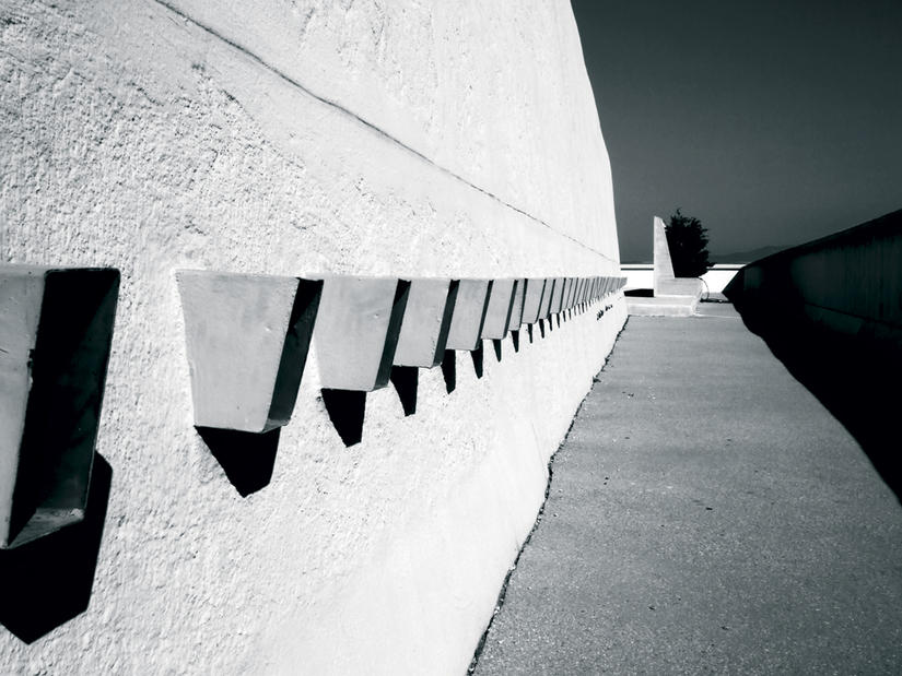 Photographie / Sur le toit de Le Corbusier
