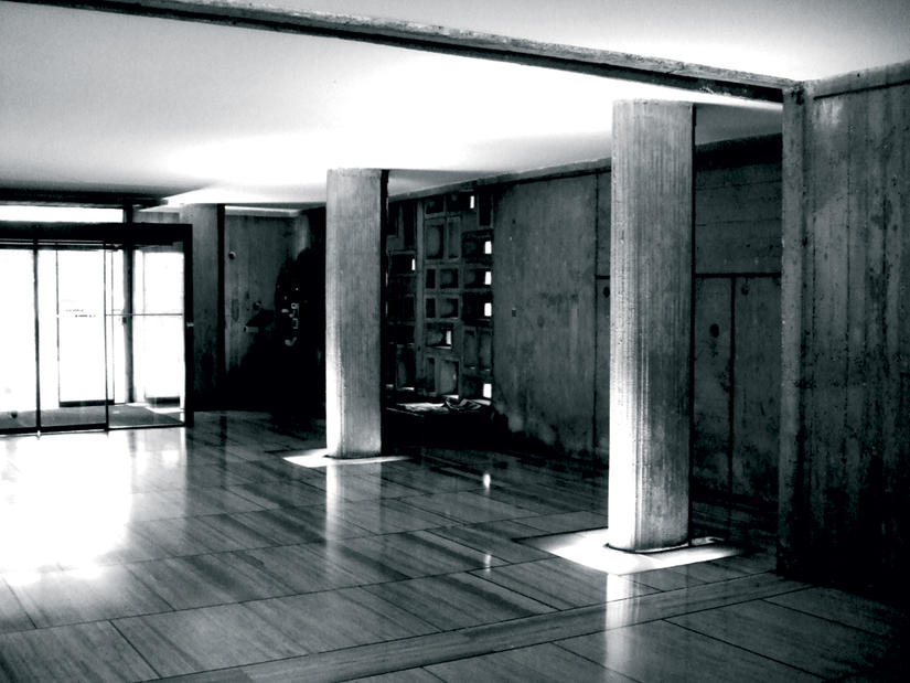 Photographie / Hall de Le Corbusier