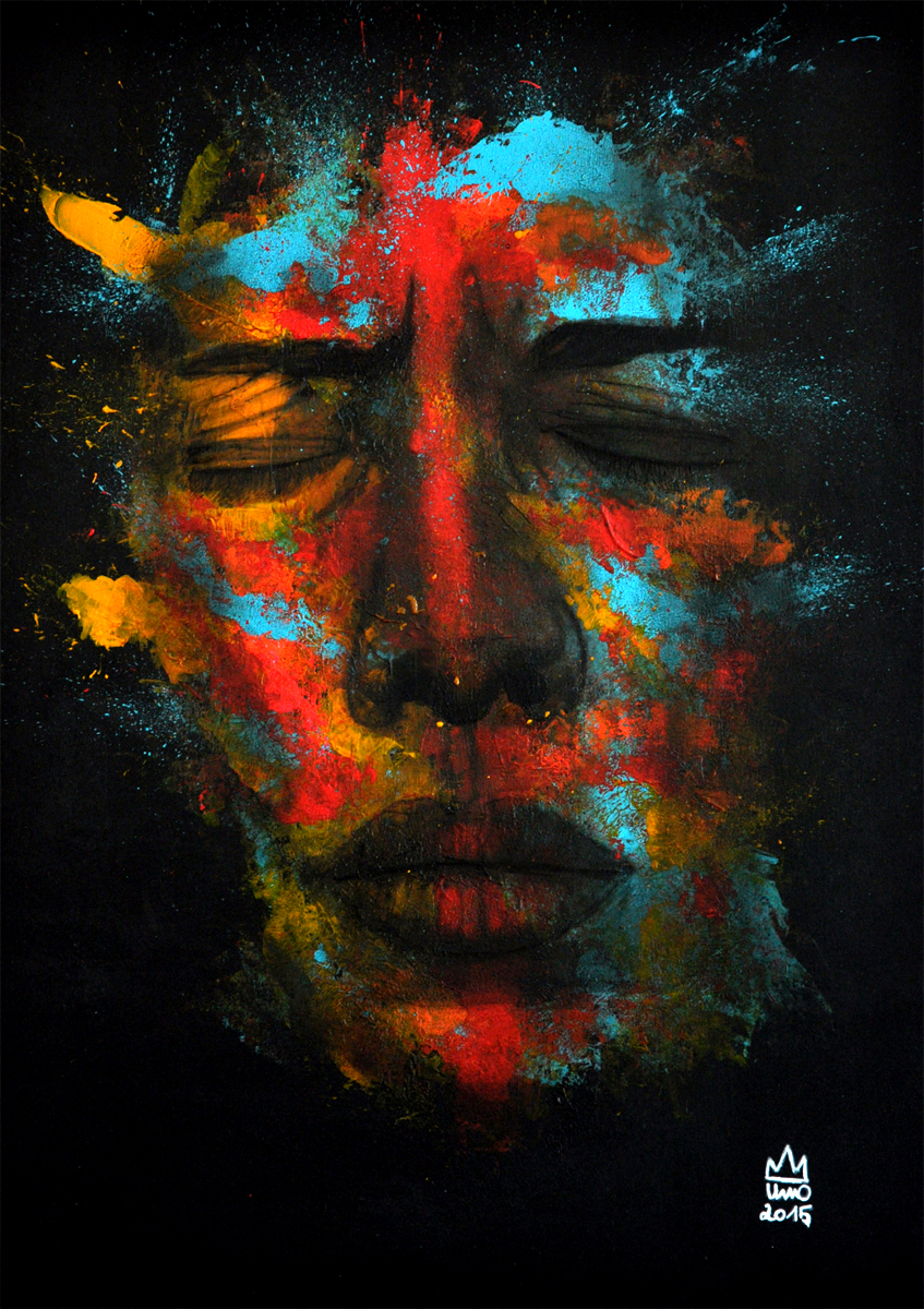 Femme aux yeux clos