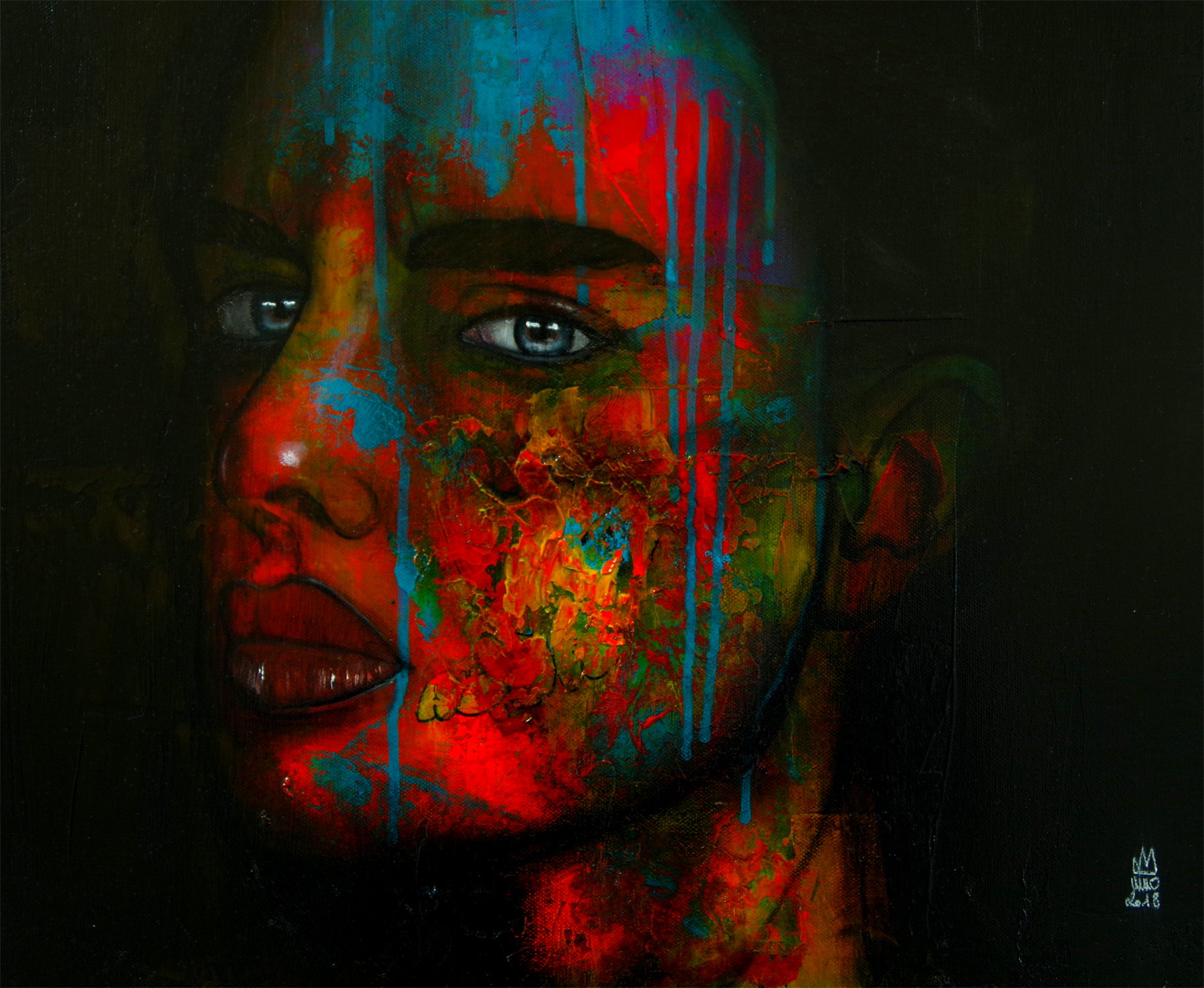 Femme au regard mélancolique