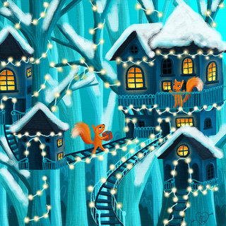 Noël dans la forêt