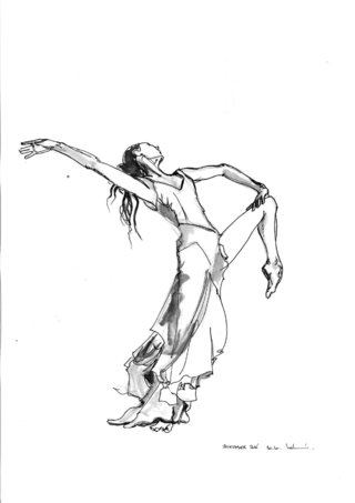 Danseuse, mouvement, costume Alexander Mac Queen