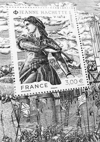 timbre La Poste - Grandes Heures Histoire de France - Jeanne Hachette.jpg