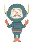 Mascotte pour un livre à paraître. Editions Auzou .
