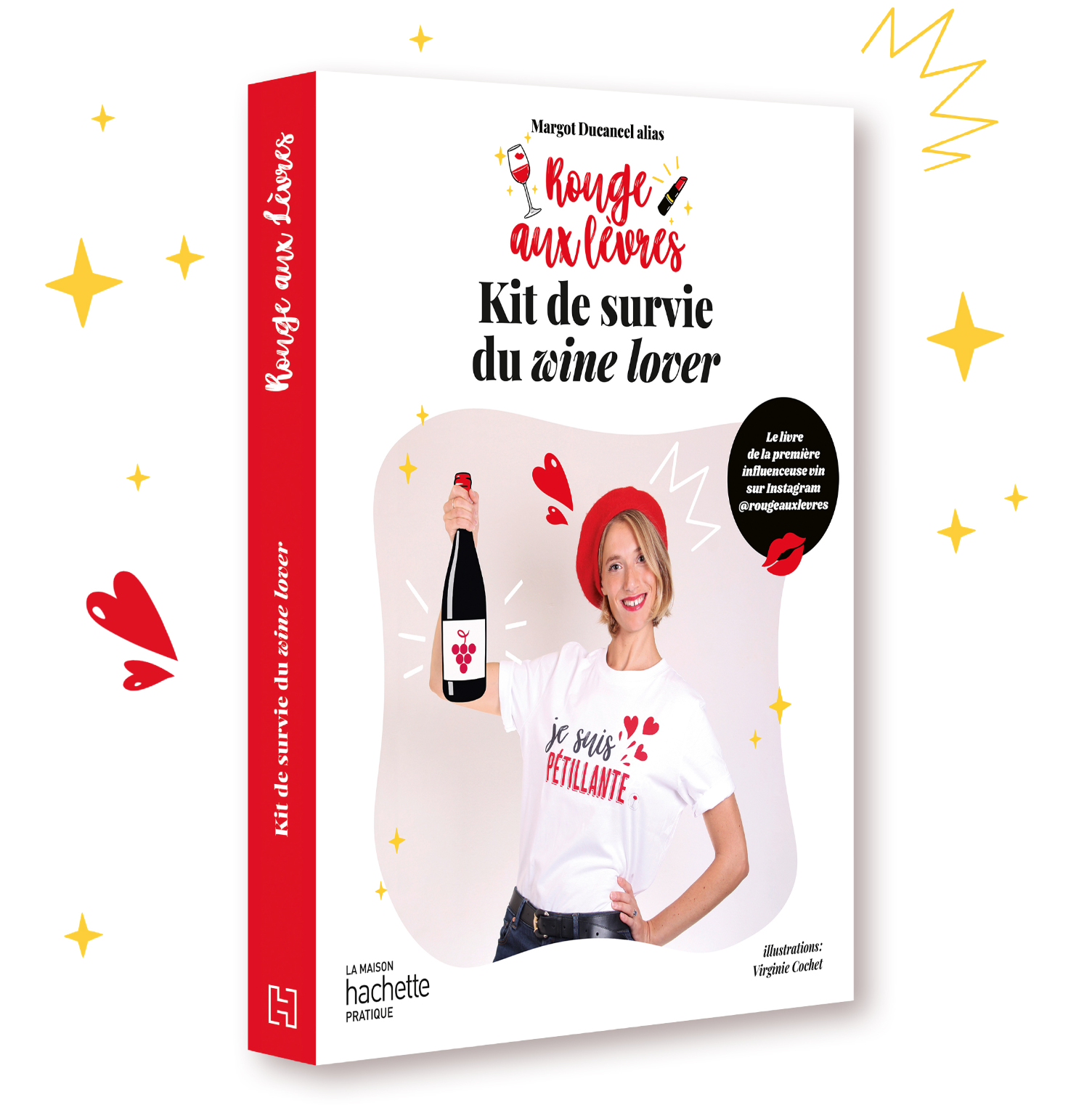 Livre Rouge aux lèvres Kit de survie du Wine Lover (illustration Virginie Cochet) 31.08.22