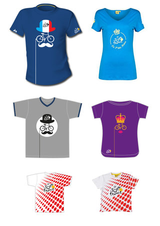 T-shirts Tour de France. A.S.O