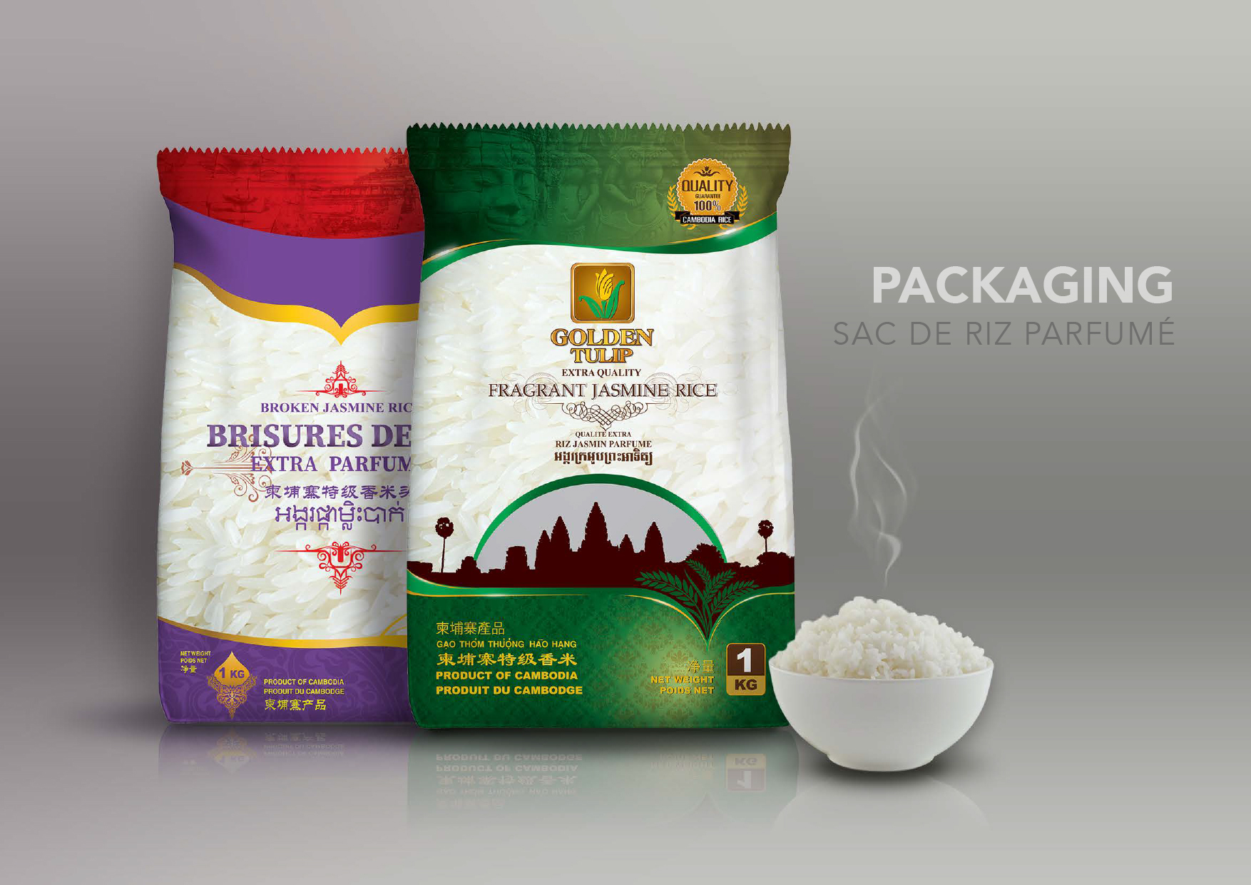 Packaging pour riz