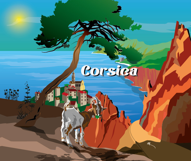 Illustration Pour Corsica Représentation