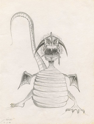Dragon pas volant (1986, 17x23 cm)
