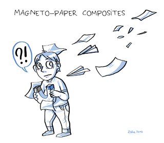 Magneto-paper composites